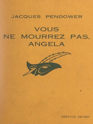 cover image of Vous ne mourrez pas, Angela